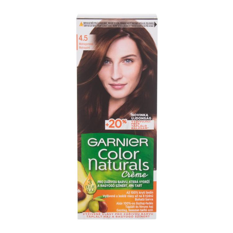 Garnier Color Naturals Créme Tinta capelli donna 40 ml Tonalità 4,5 Mahogany