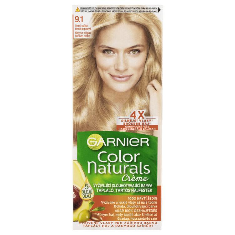 Garnier Color Naturals Créme Tinta capelli donna 40 ml Tonalità 9,1 Natural Extra Light Ash Blond