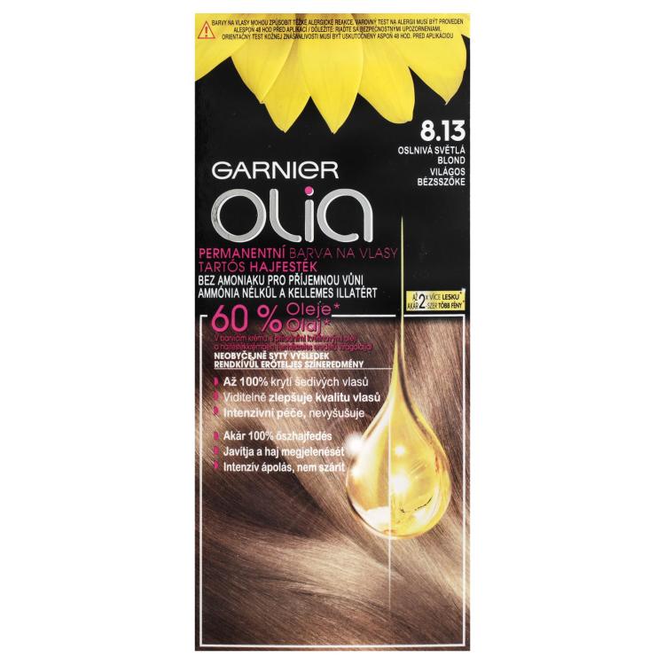 Garnier Olia Permanent Hair Color Tinta capelli donna 50 g Tonalità 8,13 Sandy Blonde