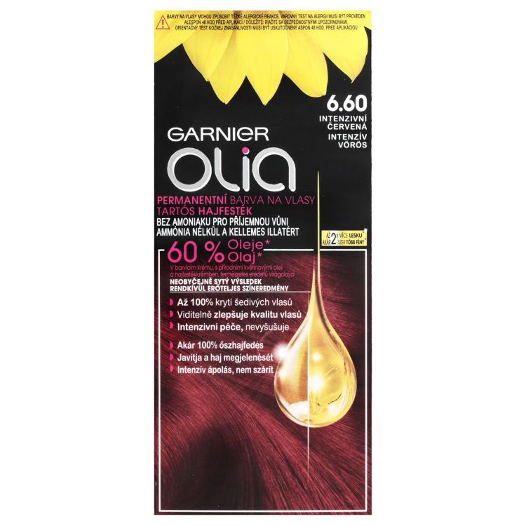 Garnier Olia Permanent Hair Color Tinta capelli donna 50 g Tonalità 6,60 Intense Red