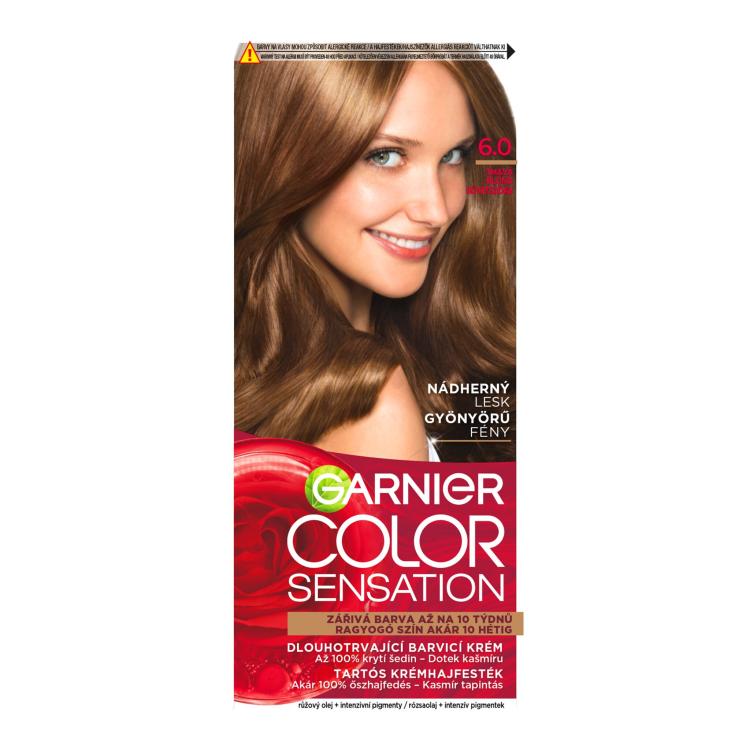 Garnier Color Sensation Tinta capelli donna 40 ml Tonalità 6,0 Precious Dark Blonde