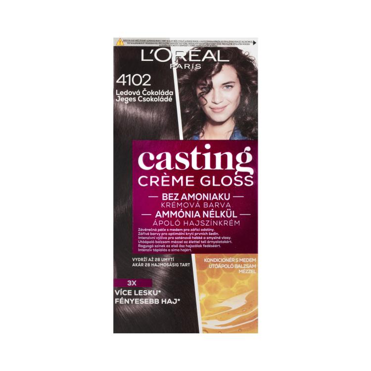 L&#039;Oréal Paris Casting Creme Gloss Tinta capelli donna 48 ml Tonalità 4102 Iced Chocolate
