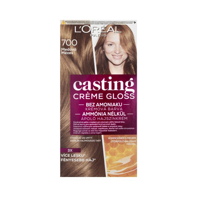L&#039;Oréal Paris Casting Creme Gloss Tinta capelli donna 48 ml Tonalità 700 Honey