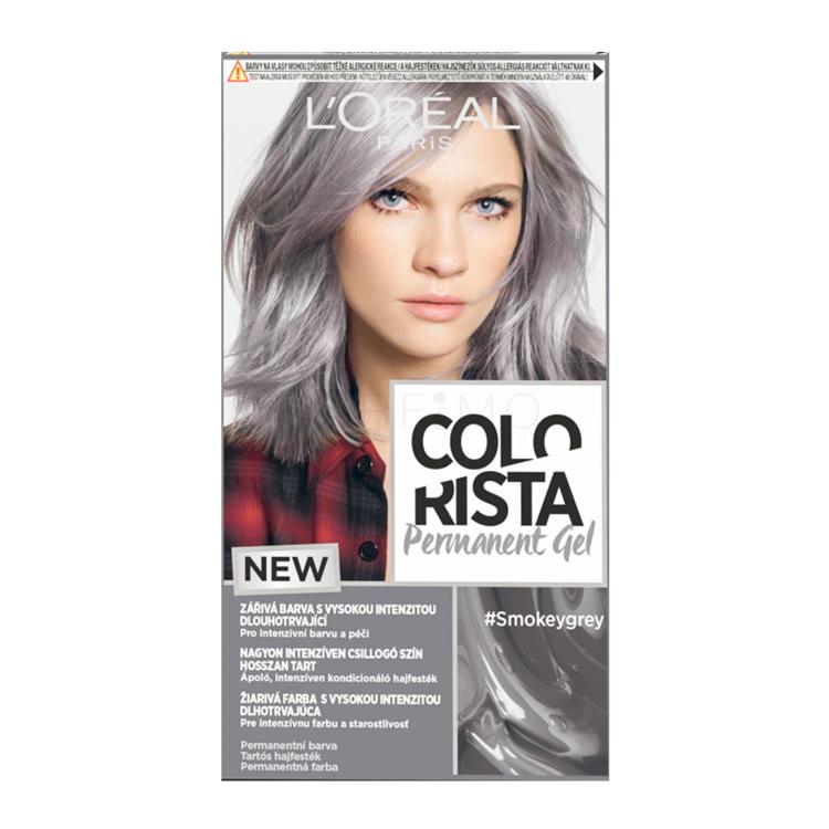 L&#039;Oréal Paris Colorista Permanent Gel Tinta capelli donna 60 ml Tonalità Smokey Grey