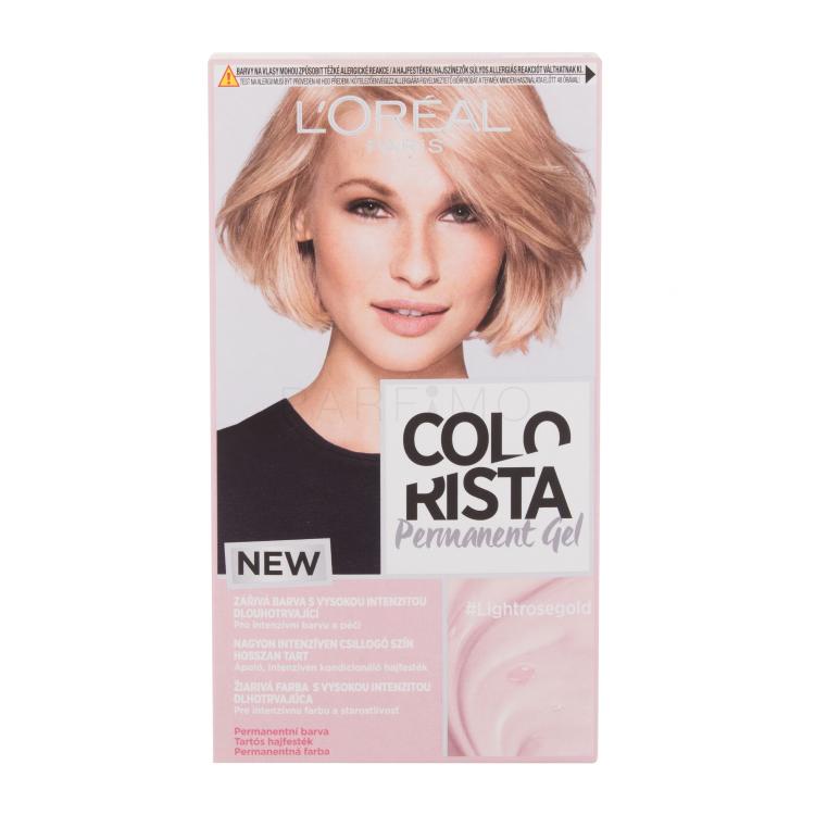 L&#039;Oréal Paris Colorista Permanent Gel Tinta capelli donna 60 ml Tonalità Light Rosegold