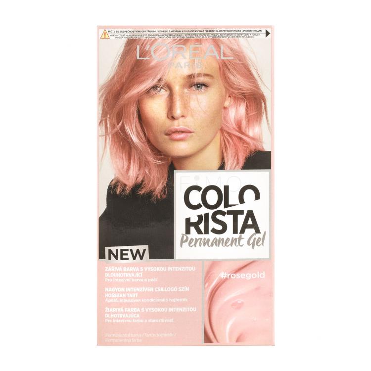 L&#039;Oréal Paris Colorista Permanent Gel Tinta capelli donna 60 ml Tonalità Rose Gold