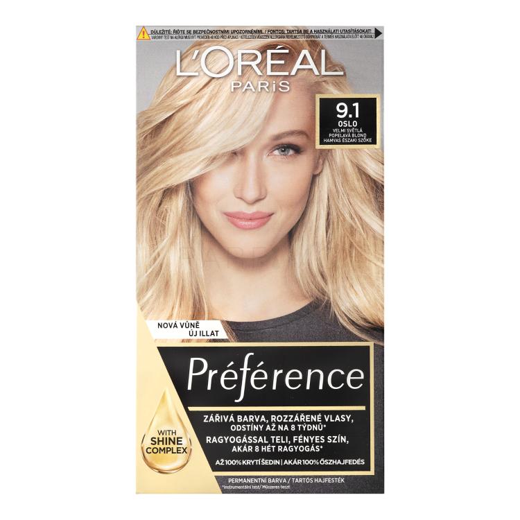 L&#039;Oréal Paris Préférence Tinta capelli donna 60 ml Tonalità 9,1 Oslo