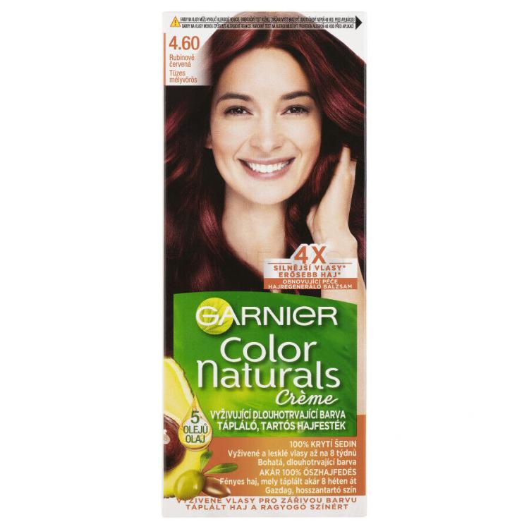Garnier Color Naturals Créme Tinta capelli donna 40 ml Tonalità 460 Fiery Black Red