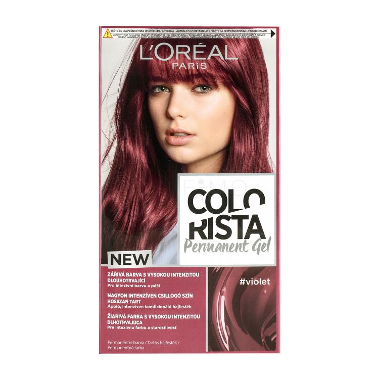 L&#039;Oréal Paris Colorista Permanent Gel Tinta capelli donna 60 ml Tonalità Violet