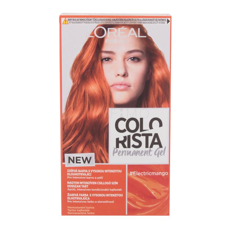 L&#039;Oréal Paris Colorista Permanent Gel Tinta capelli donna 60 ml Tonalità Electric Mango