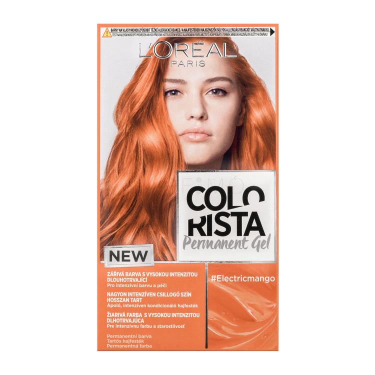 L&#039;Oréal Paris Colorista Permanent Gel Tinta capelli donna 60 ml Tonalità Electric Mango