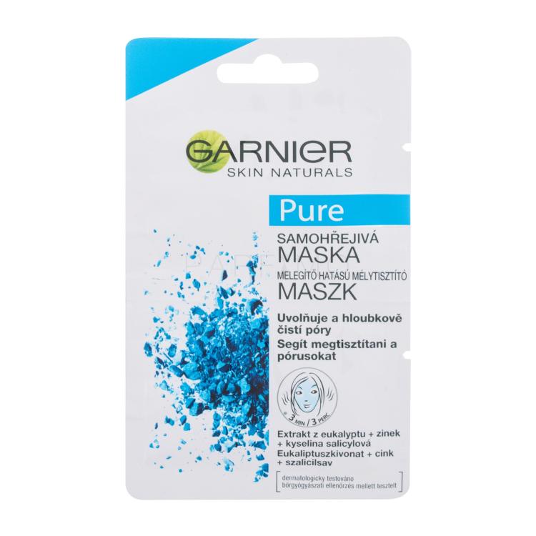 Garnier Skin Naturals Pure Self-Heating Mask Maschera per il viso donna 12 ml