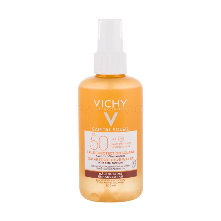 Vichy Capital Soleil Solar Protective Water Enhanced Tan SPF50 Protezione solare corpo donna 200 ml
