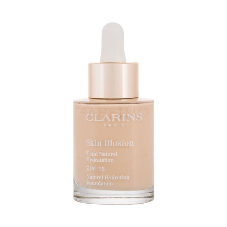 Clarins Skin Illusion Natural Hydrating SPF15 Fondotinta donna 30 ml Tonalità 100,5 Cream