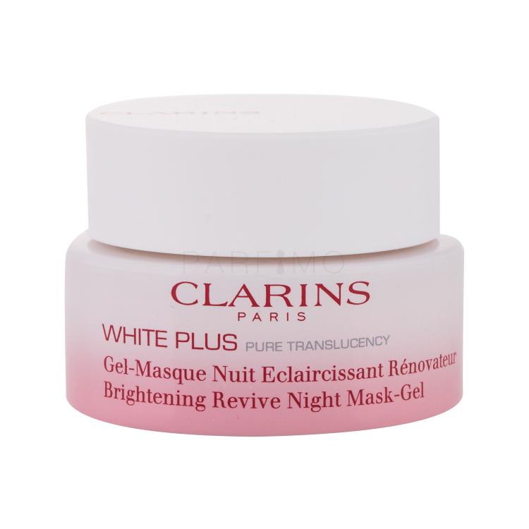 Clarins White Plus Brightening Revive Night Mask-Gel Maschera per il viso donna 50 ml