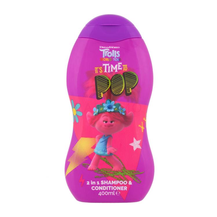 DreamWorks Trolls World Tour 2in1 Shampoo &amp; Conditioner Shampoo bambino 400 ml