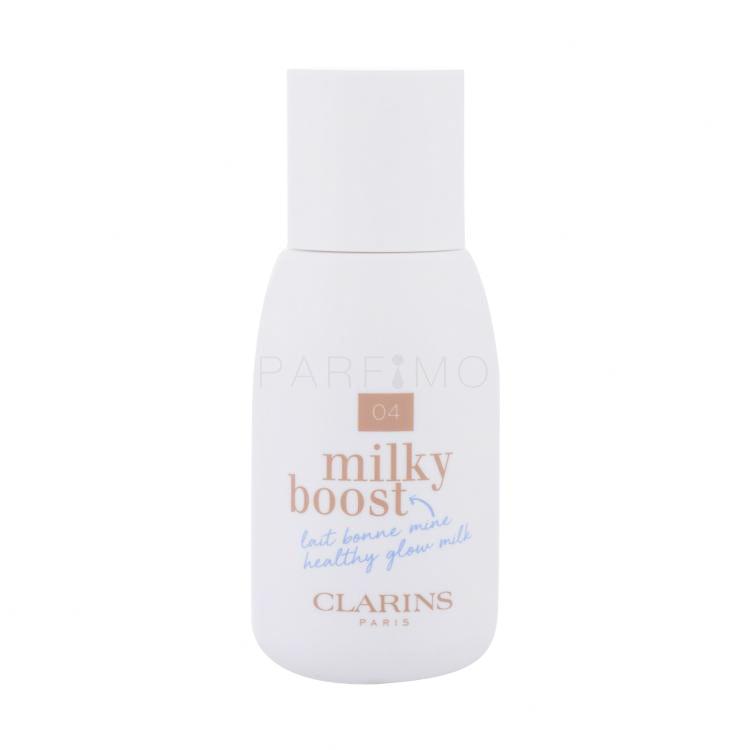 Clarins Milky Boost Fondotinta donna 50 ml Tonalità 04 Milky Auburn