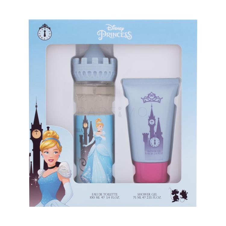 Disney Princess Cinderella Pacco regalo toaletní voda 100 ml + sprchový gel 75 ml