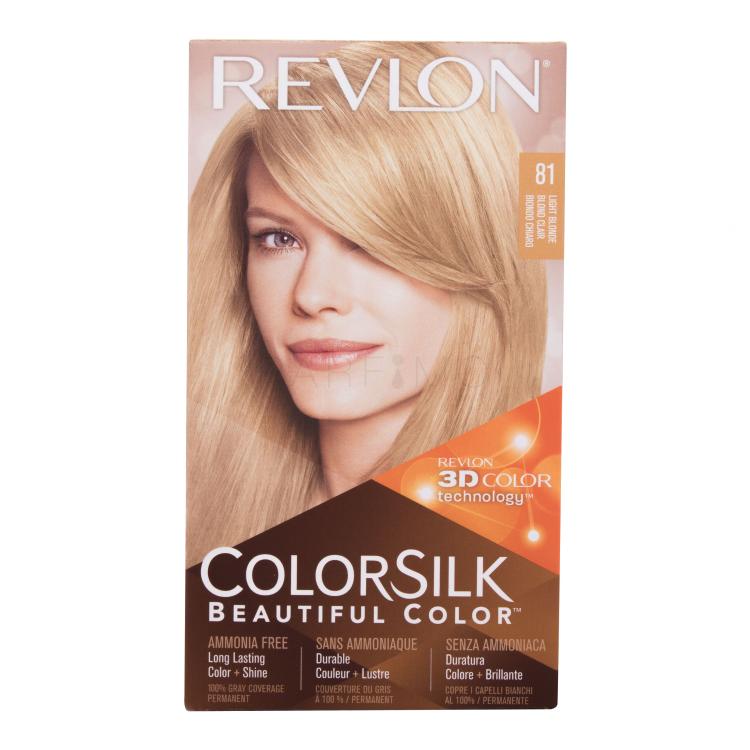 Revlon Colorsilk Beautiful Color Tinta capelli donna Tonalità 81 Light Blonde Set
