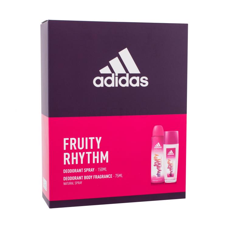 Adidas Fruity Rhythm For Women Pacco regalo deodorante 75 ml + deodorante spray 150 ml