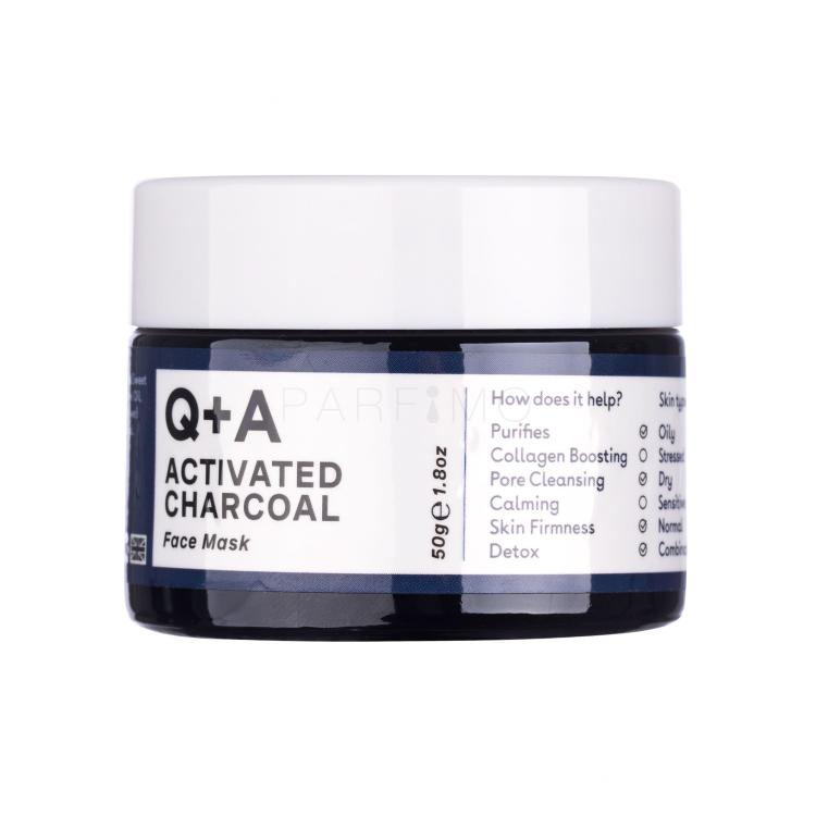 Q+A Activated Charcoal Maschera per il viso donna 50 g