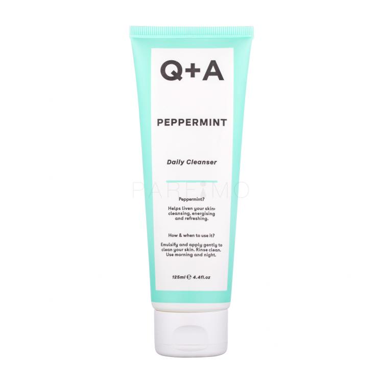 Q+A Peppermint Daily Cleanser Gel detergente donna 125 ml