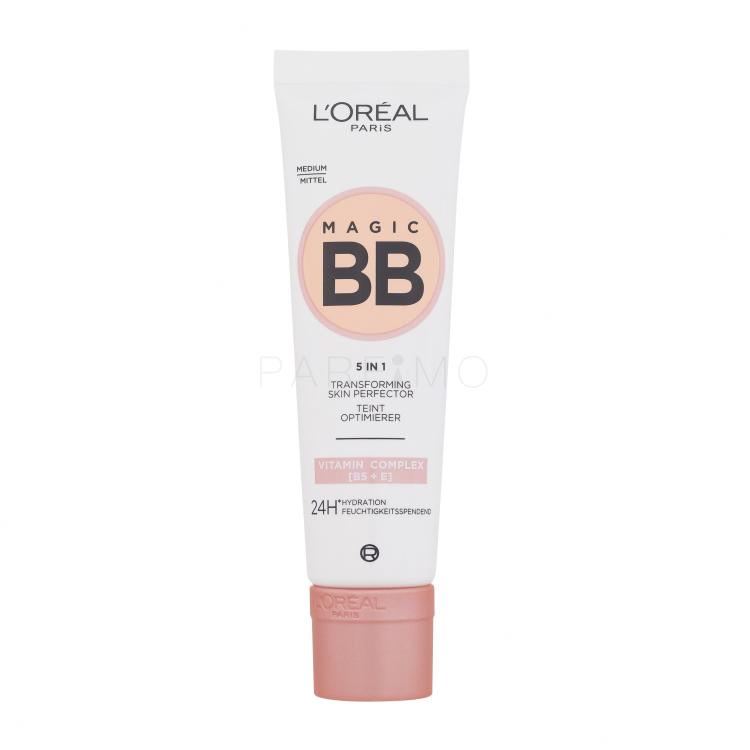 L&#039;Oréal Paris Magic BB 5in1 Transforming Skin Perfector BB cream donna 30 ml Tonalità Medium