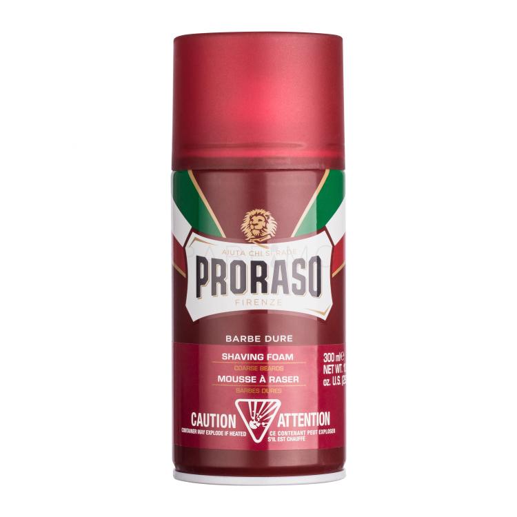 PRORASO Red Shaving Foam Schiuma da barba uomo 300 ml