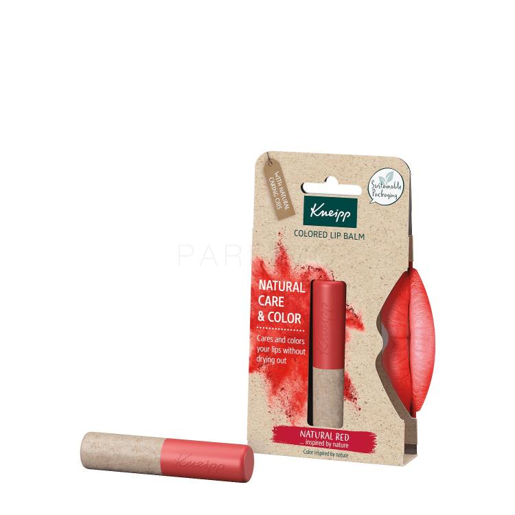 Kneipp Natural Care &amp; Color Balsamo per le labbra donna 3,5 g Tonalità Natural Red
