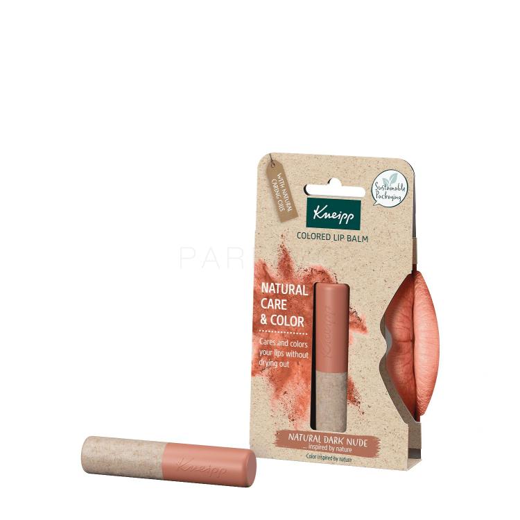 Kneipp Natural Care &amp; Color Balsamo per le labbra donna 3,5 g Tonalità Natural Dark Nude