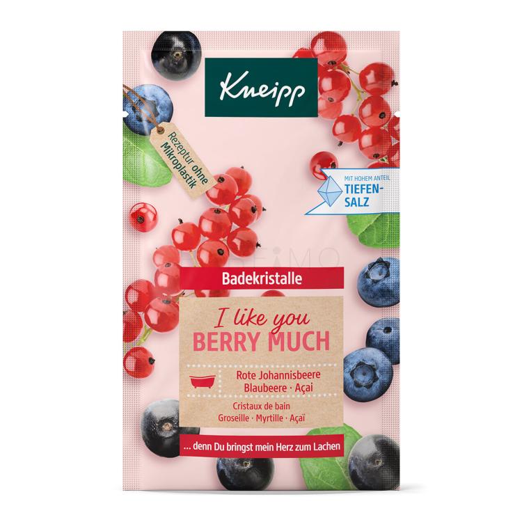 Kneipp Mineral Bath Salt I Like You Berry Much Redcurrant, Blueberry &amp; Acai Sale da bagno 60 g