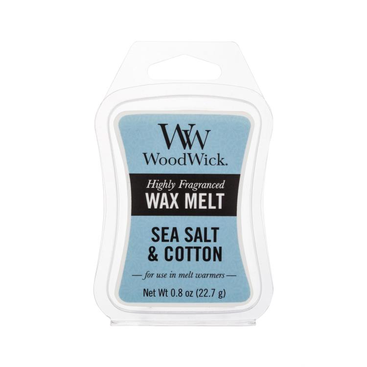 WoodWick Sea Salt &amp; Cotton Cera profumata 22,7 g