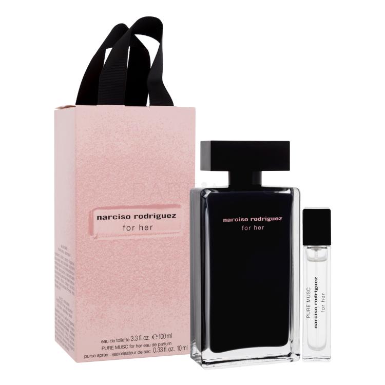 Narciso Rodriguez For Her Pacco regalo toaletní voda 100 ml + parfémovaná voda For Her Pure Musc 10 ml