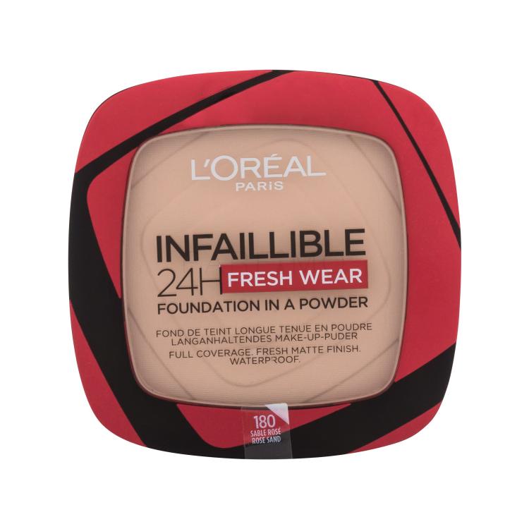 L&#039;Oréal Paris Infaillible 24H Fresh Wear Foundation In A Powder Fondotinta donna 9 g Tonalità 180 Rose Sand