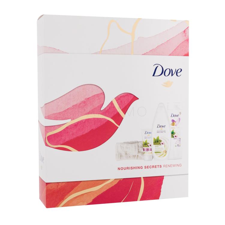 Dove Nourishing Secrets Renewing Pacco regalo gel doccia 250 ml + latte corpo 250 ml + crema mani 75 ml + fascia per capelli