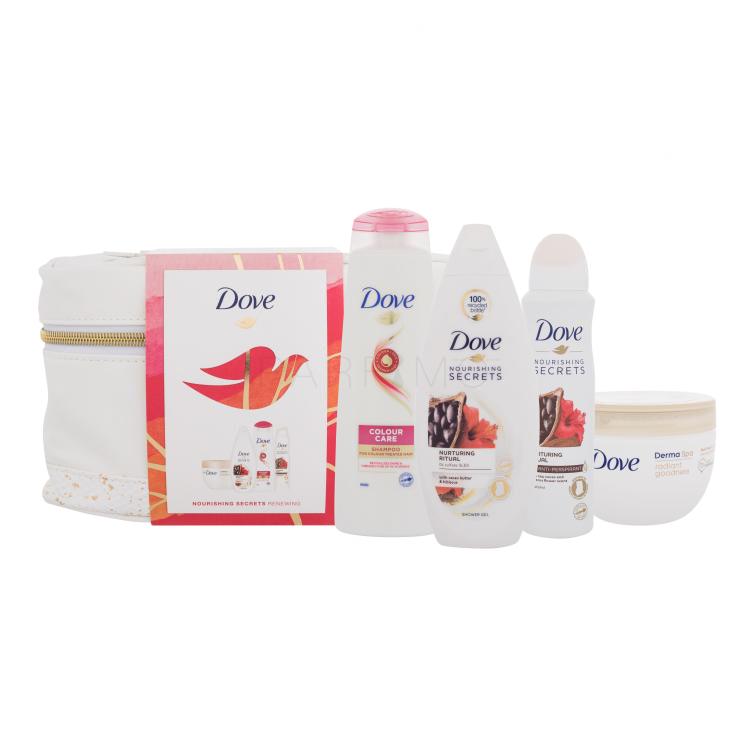 Dove Nourishing Secrets Renewing Pacco regalo gel doccia 250 ml + shampoo 250 ml + antitraspirante 150 ml + crema corpo 300 ml + trousse