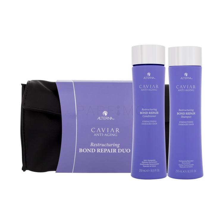 Alterna Caviar Anti-Aging Restructuring Bond Repair Duo Pacco regalo shampoo per capelli 250 ml + balsamo per capelli 250 ml + bustina