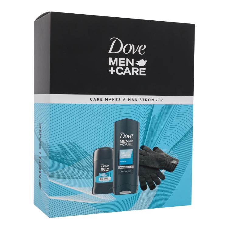 Dove Men + Care Care Makes A Man Stronger Pacco regalo gel doccia 250 ml + antitraspirante 50 ml + guanti