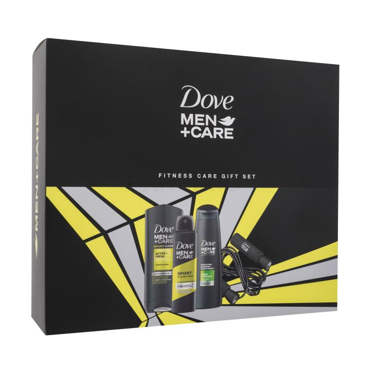Dove Men + Care Fitness Care Gift Set Pacco regalo antiperspirante 150 ml + doccia gel 250 ml + shampoo 2in1 250 ml + corda
