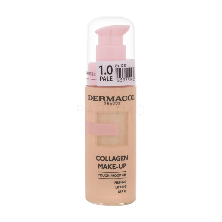 Dermacol Collagen Make-up SPF10 Fondotinta donna 20 ml Tonalità Pale 1.0