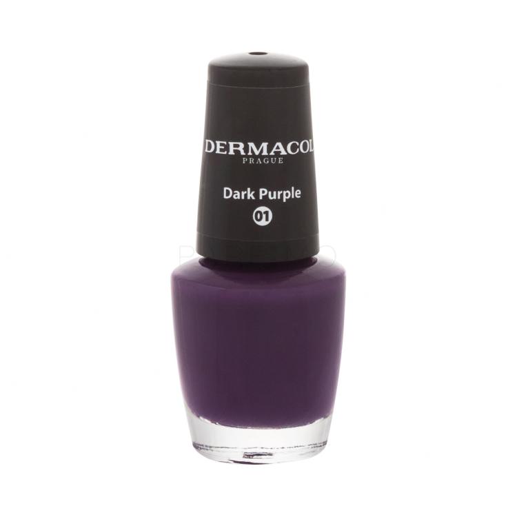 Dermacol Nail Polish Mini Autumn Limited Edition Smalto per le unghie donna 5 ml Tonalità 01 Dark Purple