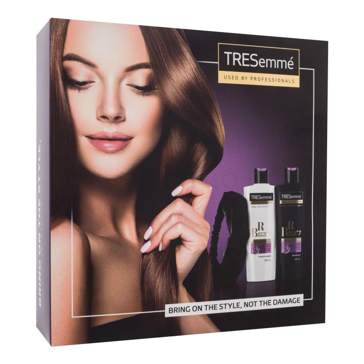 TRESemmé Biotin+ Repair 7 Gift Set Pacco regalo shampoo 400 ml + balsamo per capelli 400 ml + fascia per capelli