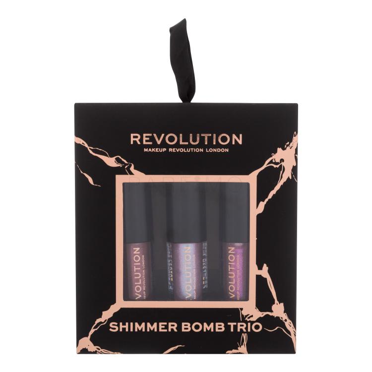 Makeup Revolution London Shimmer Bomb Trio Pacco regalo lucidalabbra Shimmer Bomb 2 ml + lucidalabbra Shimmer Bomb 2 ml Sparkle + lucidalabbra Shimmer Bomb 2 ml DayDream