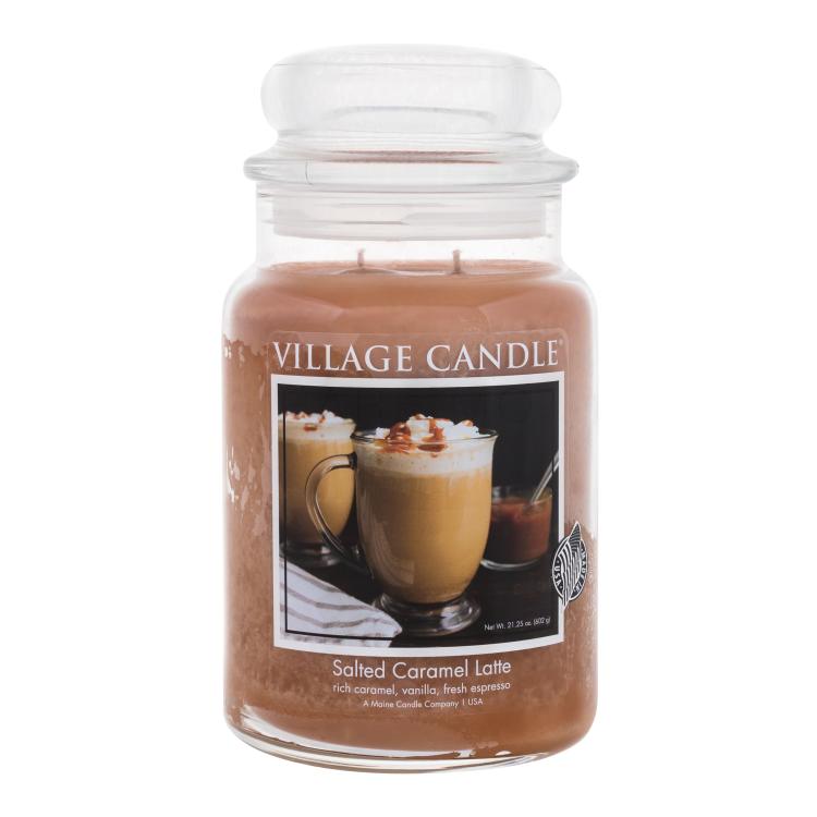 Village Candle Salted Caramel Latte Candela profumata 602 g