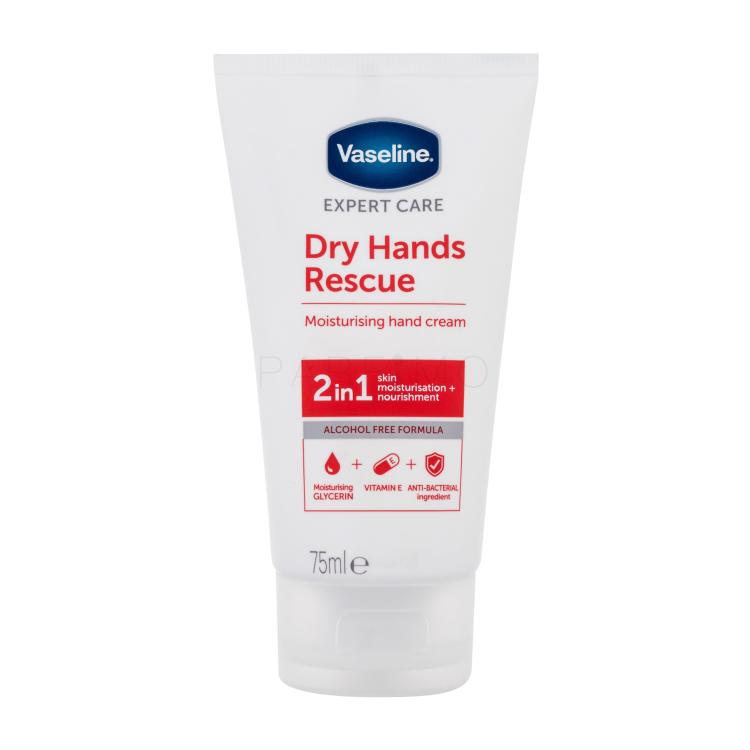 Vaseline Dry Hands Rescue 2in1 Crema per le mani 75 ml