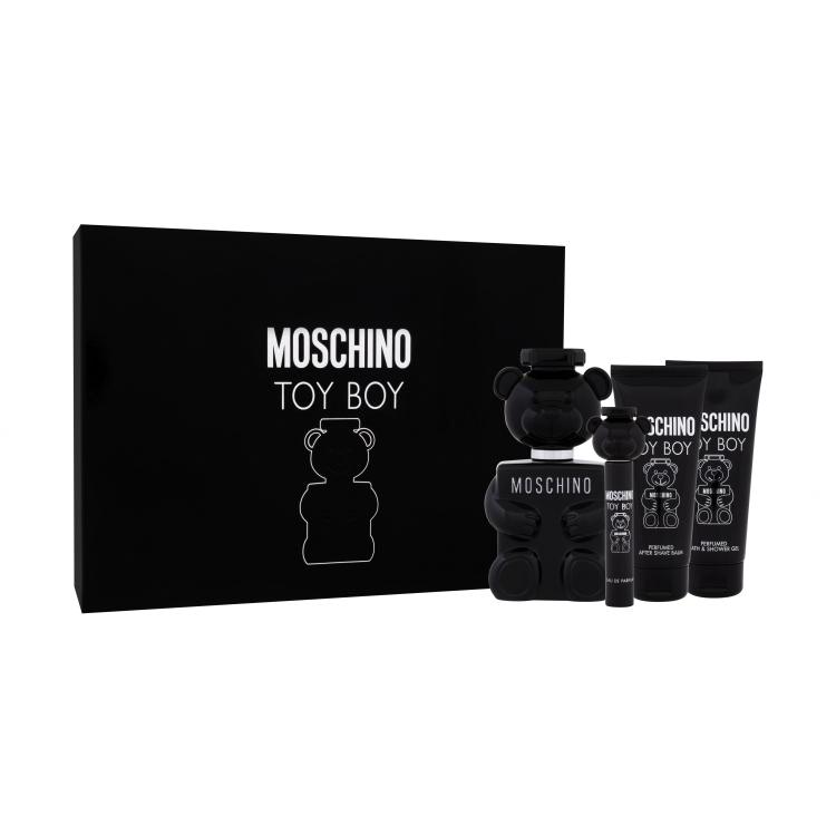 Moschino Toy Boy Pacco regalo eau de parfum 100 ml + eau de parfum 10 ml + balsamo dopobarba 100 ml + doccia gel 100 ml