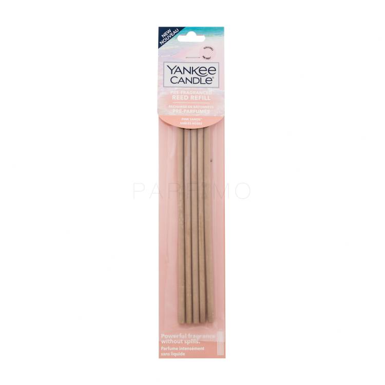 Yankee Candle Pink Sands Pre-Fragranced Reed Refill Spray per la casa e diffusori 5 pz