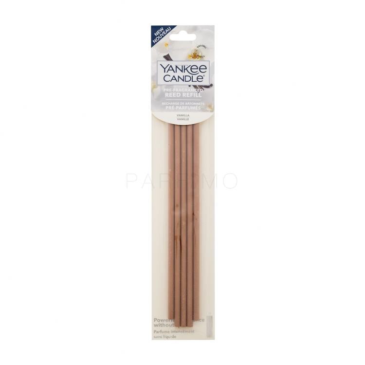 Yankee Candle Vanilla Pre-Fragranced Reed Refill Spray per la casa e diffusori 5 pz