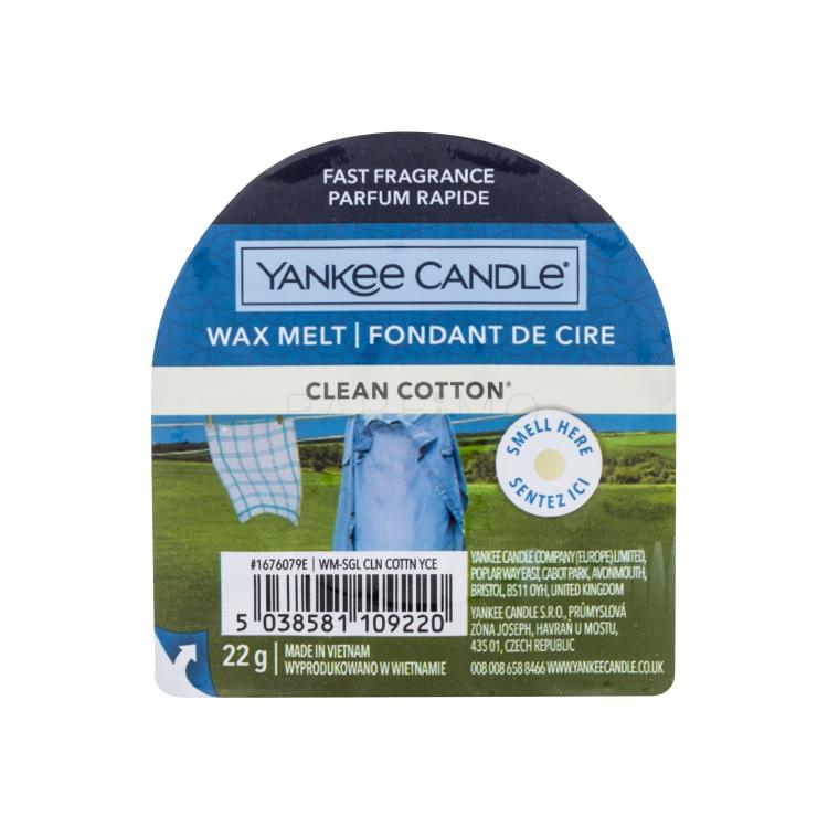 Yankee Candle Clean Cotton Cera profumata 22 g