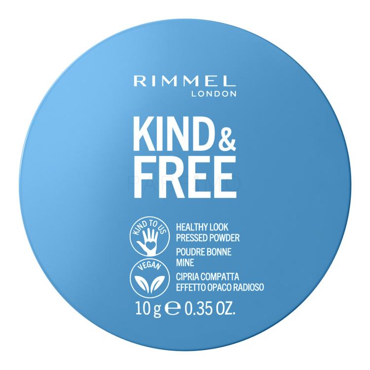 Rimmel London Kind &amp; Free Healthy Look Pressed Powder Cipria donna 10 g Tonalità 01 Translucent